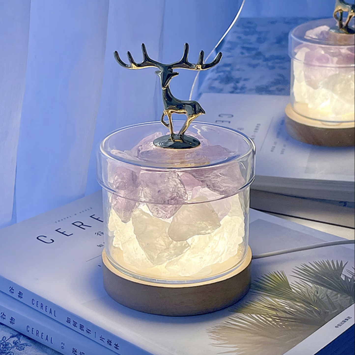 Crystal Faerie Reindeer Nightlight