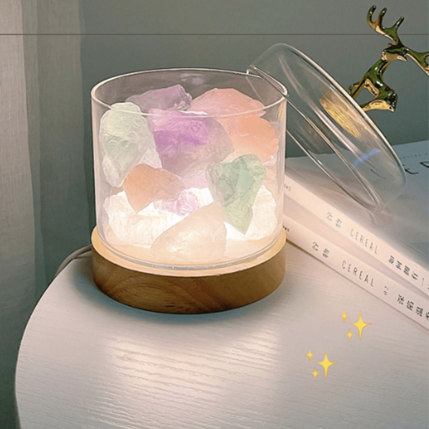 Crystal Faerie Reindeer Nightlight