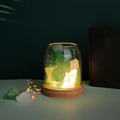 Natural Crystal Aromatherapy Diffuser Lamp