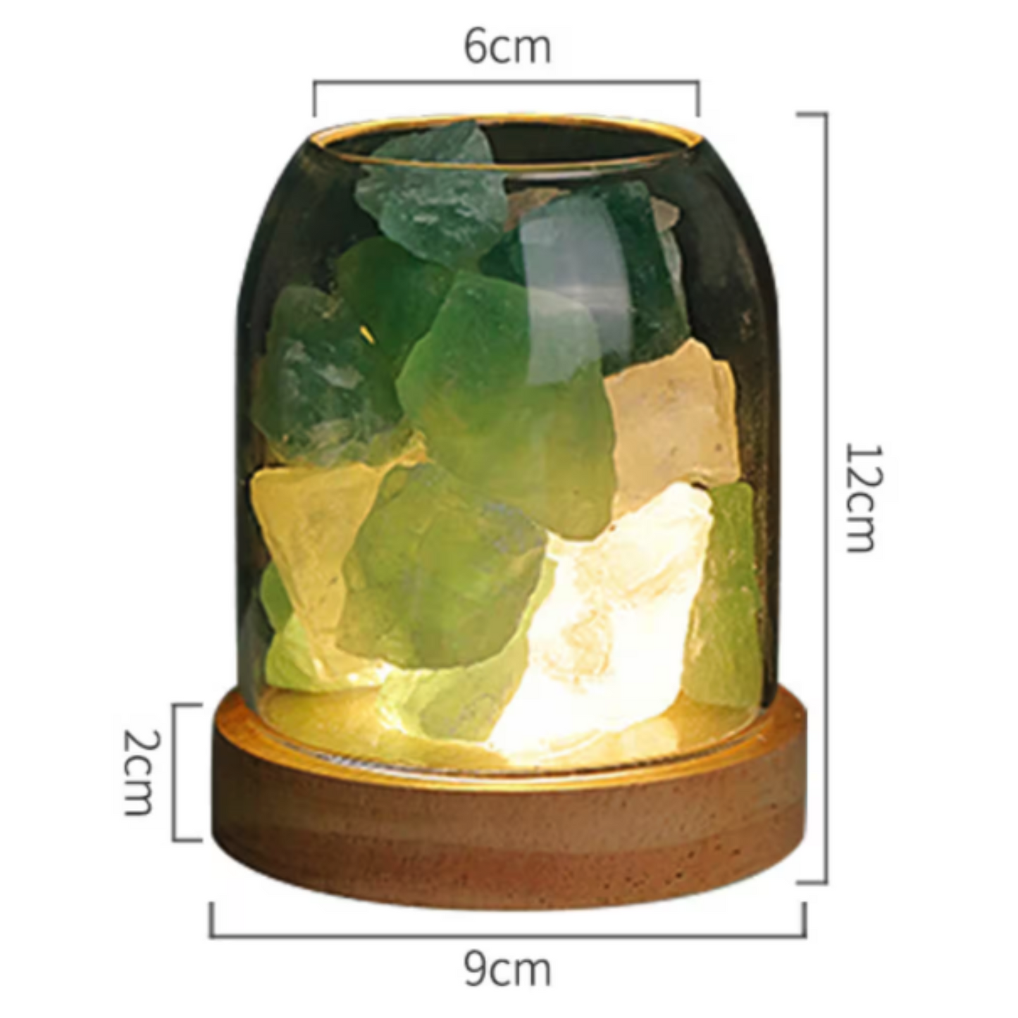 Natural Crystal Aromatherapy Diffuser Lamp