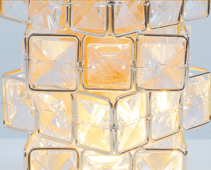 Four-layer Rubik's Cube Himalayan Crystal Salt Lamp