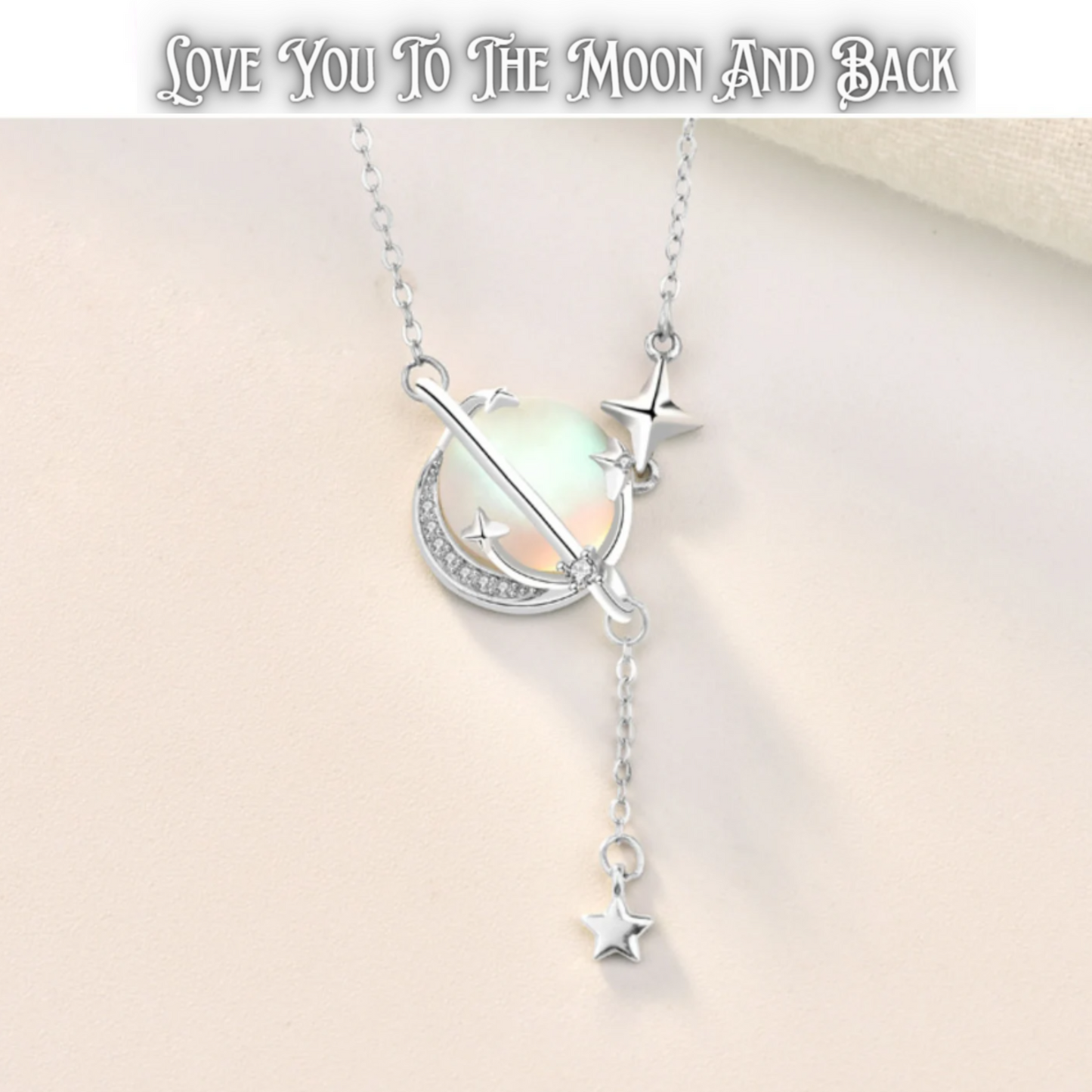 Aurora Northern Lights Moonstone Necklace