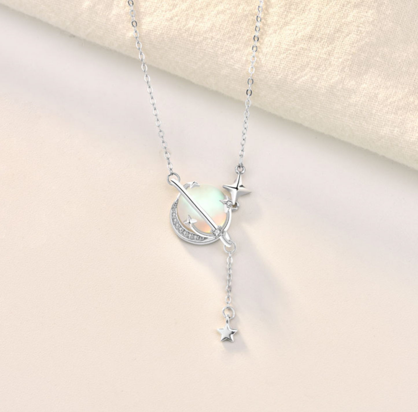 Aurora Northern Lights Moonstone Necklace