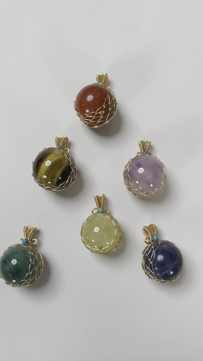 Magic Palantír Gemstone Pendant