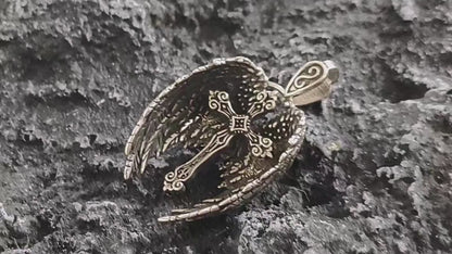 Vintage Style Guardian's Wings Pendant